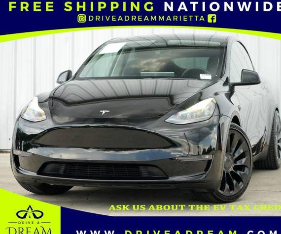 TESLA MODEL Y 2022 7SAYGDEF9NF521345 image